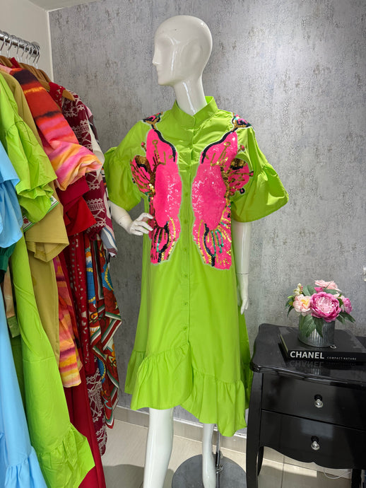 Over Sized Buttoned Down Dress