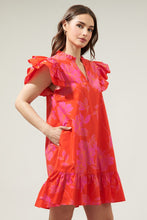 Load image into Gallery viewer, Maylene Floral Ruffle Shift Dress