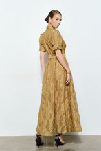 Load image into Gallery viewer, Floral Embellished Jeweled Buttons Maxi Dress