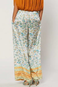 Jenn's Paisley Print Wide Leg Pants