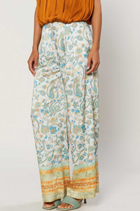 Jenn's Paisley Print Wide Leg Pants