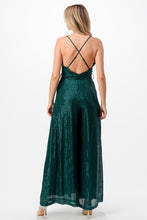 Load image into Gallery viewer, Cowl Neck Cross Back Jumpsuit