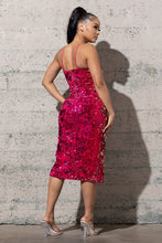 Load image into Gallery viewer, Midi Sequin Velvet Dress