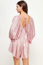 Load image into Gallery viewer, Metallic Shirred Romper