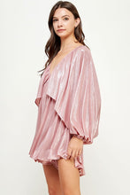 Load image into Gallery viewer, Metallic Shirred Romper