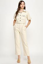 Load image into Gallery viewer, Cargo Top Stitch Jumpsuit