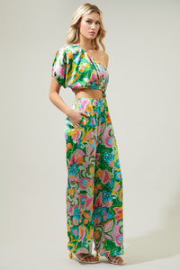 Lanai Tropics One Shoulder Jumpsuit