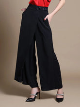 Load image into Gallery viewer, Side-Wrap Wide Leg Pants