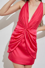 Load image into Gallery viewer, Front Twist Halter Dress