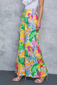 Wide Leg Tropical Pants