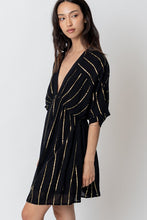 Load image into Gallery viewer, Metallic Stripes Kimono