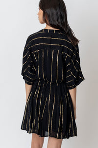 Metallic Stripes Kimono