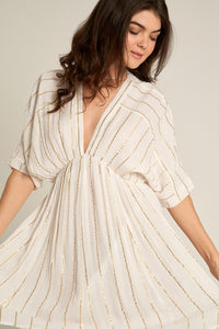 Metallic Stripes Kimono