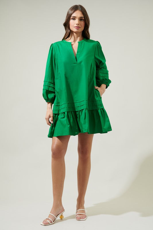 Velma Ruffle Shift Dress