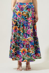 Santa Elena Ruffle Maxi Skirt