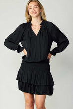 Load image into Gallery viewer, BEST SELLER- Contrast Long Sleeve and pleated Skirt Dress