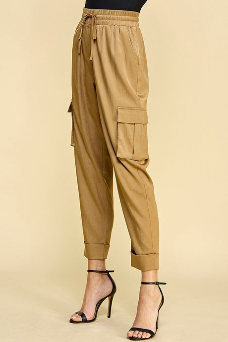 Satin Cargo Everyday Cargo Pants