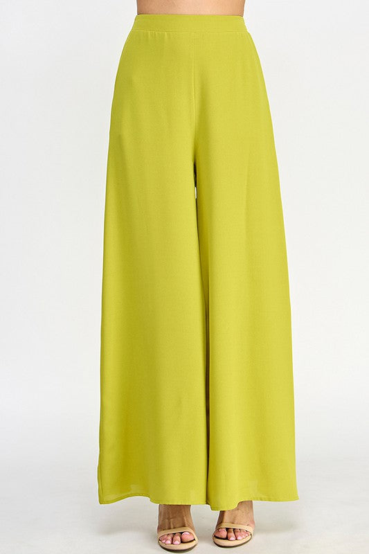 Wide Flare Palazzo Pants.