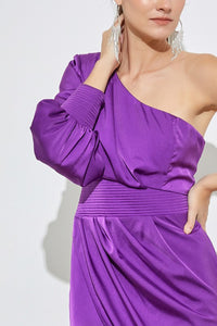 Asymmetric One Shoulder Dress