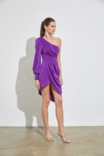 Load image into Gallery viewer, Asymmetric One Shoulder Dress