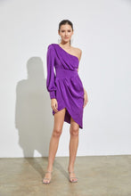 Load image into Gallery viewer, Asymmetric One Shoulder Dress