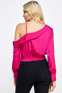 Asymmetrical Off Shoulder Top