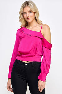 Asymmetrical Off Shoulder Top