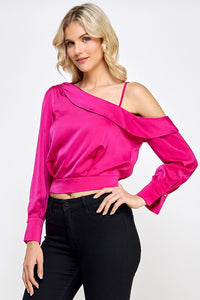 Asymmetrical Off Shoulder Top