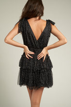 Load image into Gallery viewer, Tulle Glitter Mini Dress