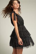 Load image into Gallery viewer, Tulle Glitter Mini Dress