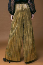 Load image into Gallery viewer, Metallic Wide Leg Pants