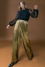 Load image into Gallery viewer, Metallic Wide Leg Pants