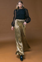 Load image into Gallery viewer, Metallic Wide Leg Pants