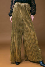 Load image into Gallery viewer, Metallic Wide Leg Pants