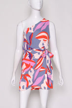 Load image into Gallery viewer, Blooming Lily One Shoulder Wrap Mini Dress