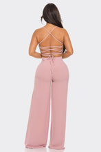 Load image into Gallery viewer, Drapped Neck Corset Jumpsuit