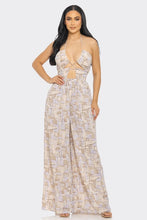 Load image into Gallery viewer, Tie Front Wide Leg Jumpsuit