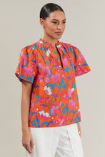 Load image into Gallery viewer, Baila Floral Split Neck Top