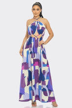 Load image into Gallery viewer, Abstract Cutout Maxi Dress