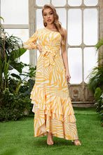 Load image into Gallery viewer, One Shoulder Printed Maxi Dress