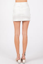 Load image into Gallery viewer, Satin Organza Rhinestone Embroidery Mini Skirt