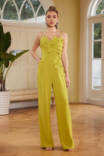 Load image into Gallery viewer, 3D Floral Detail Jumpsuit