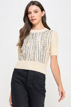 Load image into Gallery viewer, Sequin Knit Sweater Top