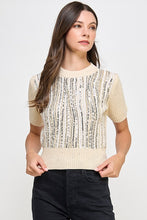 Load image into Gallery viewer, Sequin Knit Sweater Top