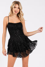 Load image into Gallery viewer, Beaded Laced Mini Dress
