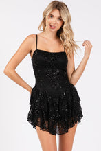 Load image into Gallery viewer, Beaded Laced Mini Dress