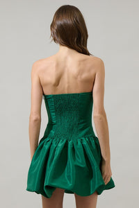 Strapless Bubble Mini Dress
