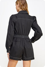 Load image into Gallery viewer, Stitched Long Sleeve Romper