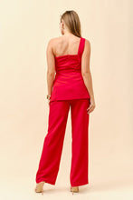 Load image into Gallery viewer, Asymmetric Longline Top And Pants Set