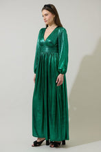 Load image into Gallery viewer, Tasha Metallic Maxi Dress
